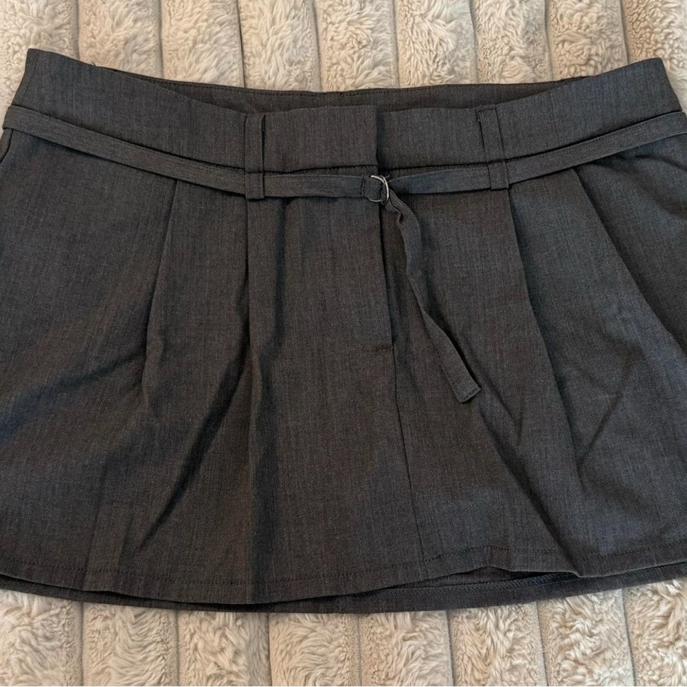 Garage Charcoal Mini Skirt